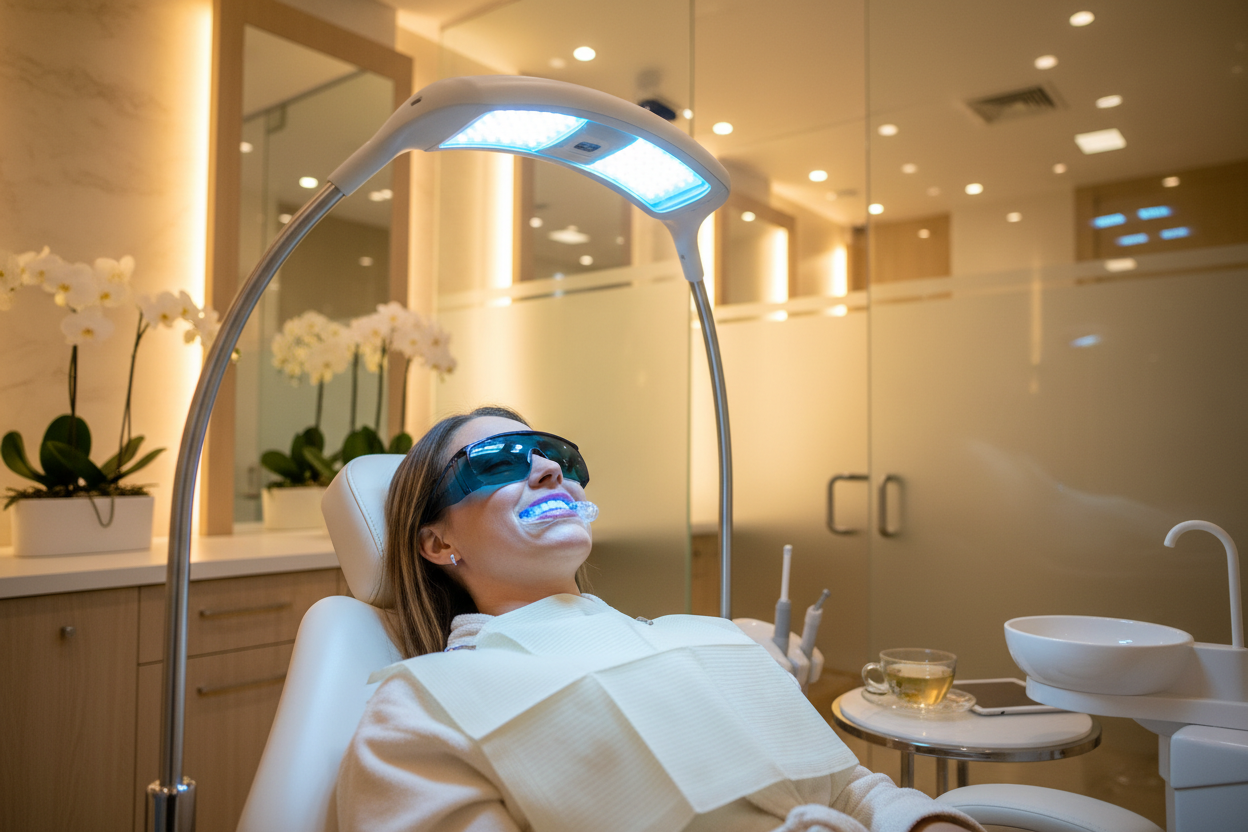 Step 2 - LED Whitening Treatment